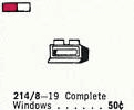 LEGO 1 x 2 x 1 Window Frame (214.8-1) set