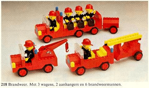 LEGO Firemen (218-1) set, 1977