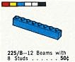 LEGO 1 x 8 Beams (225.B-1) set