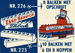 LEGO 8 Named Beams (226-1) set, 1958