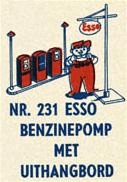 LEGO Esso Pumps/Sign (231-2) set, 1956