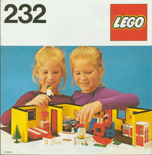 LEGO Bungalow (232-1) set, 1978