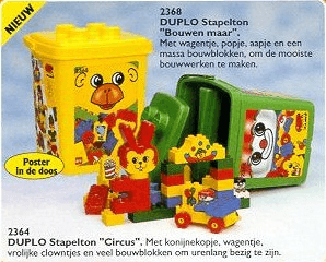 LEGO Medium Circus Bucket (2364-1) set, 1995