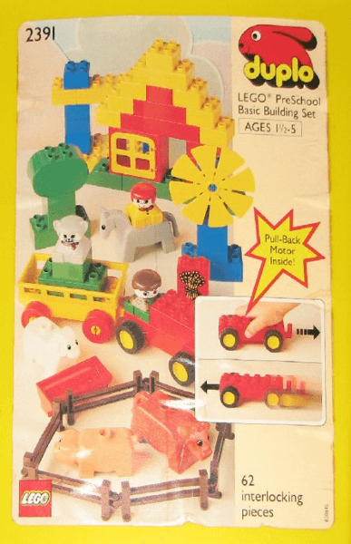 LEGO Farm in a Bucket (2391-1) set, 1991