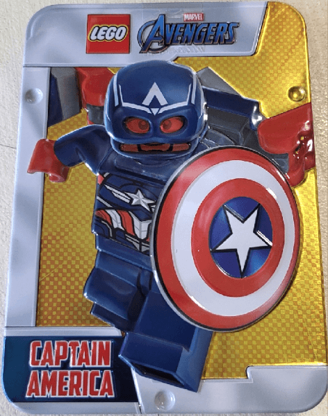 LEGO Captain America metal box {Rectangular Box Version} (242506-1) set, 2025