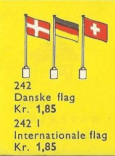 LEGO International Flags (242I-1) set, 1958