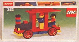 LEGO Locomotive with Driver & Passenger (252-1) set, 1974