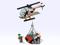 Rescue Helicopter and Jeep