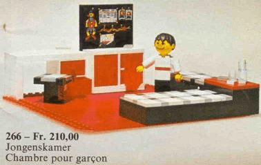 LEGO Child's Bedroom (266-1) set, 1974
