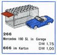 LEGO 1:87 Mercedes 190 SL with Garage (266-2) set