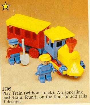 LEGO Passenger Train (2705-1) set, 1983