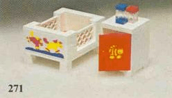 LEGO Baby's Cot and Cabinet (271-1) set