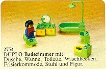 LEGO Bathroom (2754-1) set, 1986