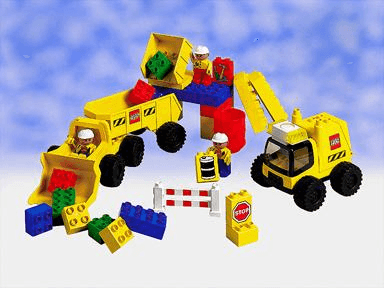 LEGO Big Wheels Road Worker Set (2814-1) set, 1999