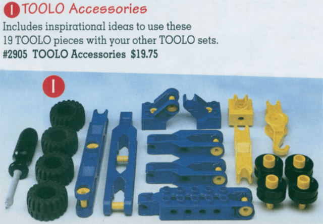 LEGO TOOLO Accessories (2905-1) set, 1993