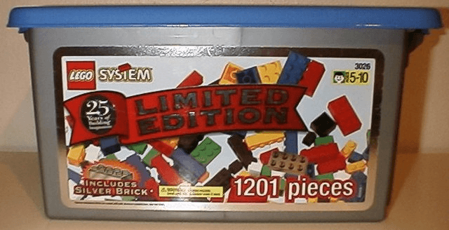 LEGO 25th Anniversary Silver Tub (3026-1) set, 1998
