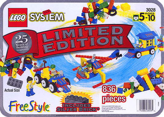 LEGO 25th Anniversary Silver Tub (3028-1) set, 1998