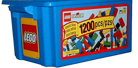 LEGO Basic Bulk Tub (International Version) (3033-2) set, 2002