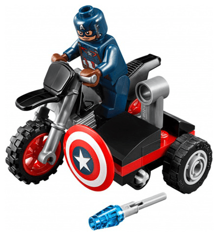 LEGO Captain America's Motorcycle polybag (30447-1) set, 2016