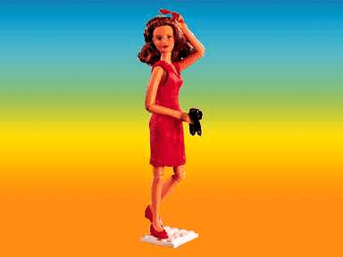 LEGO Caroline in Red Dress (3104-1) set, 1998