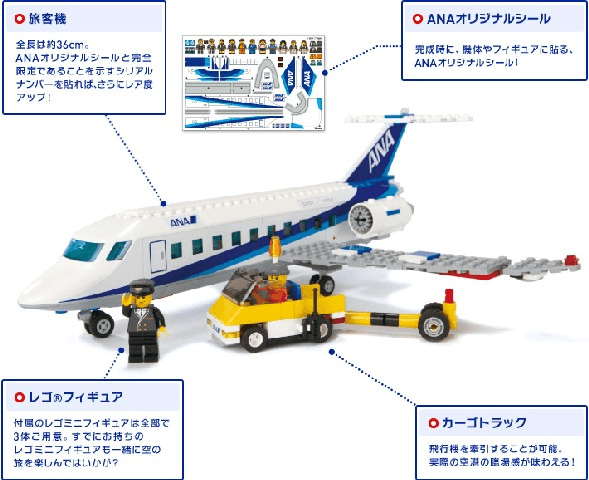 LEGO Passenger Plane -  ANA Version (3181-2) set, 2010