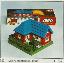 LEGO Town House (322-2) set, 1964