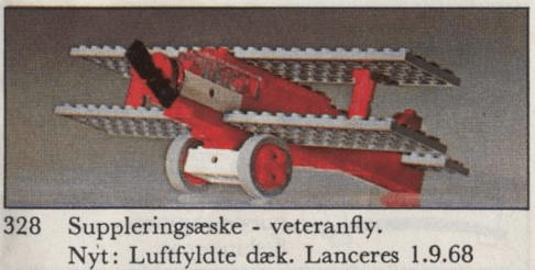 LEGO Biplane (328-2) set, 1967