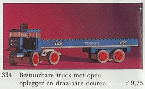 LEGO Truck with Flatbed (334-1) set, 1967