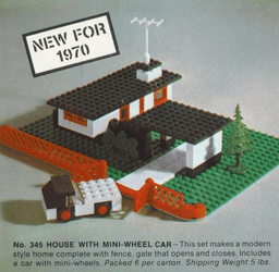 LEGO House with Mini Wheel Car (345-1) set