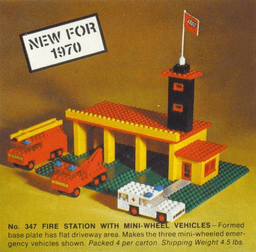 LEGO Fire Station with Mini Cars (347-1) set