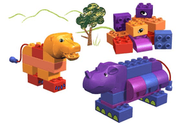 LEGO Rhino and Lion (3514-1) set