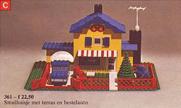 LEGO Tea Garden Cafe with Baker's Van (361-1) set