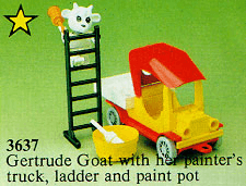LEGO Gertrude Goat's Painter's Truck (3637-1) set, 1983