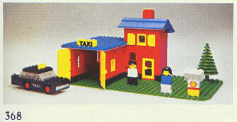 LEGO Taxi Station (368-1) set, 1976