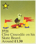 LEGO Clive Crocodile on Skateboard (3721-1) set