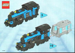 LEGO Large Locomotive (base unit without color trim elements) (3741-1) set