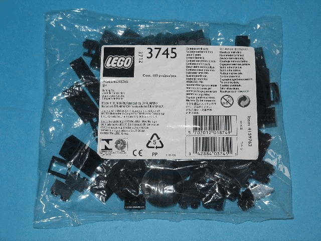 LEGO Locomotive Black Bricks (3745-1) set, 2001