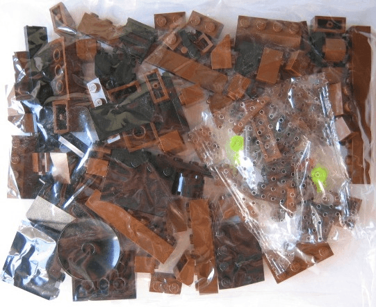 LEGO Locomotive Brown Bricks (3746-1) set, 2001