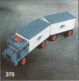 LEGO Refrigerator Truck and Trailer (375-3) set, 1971