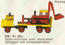 LEGO Low-Loader with Excavator (376-1) set