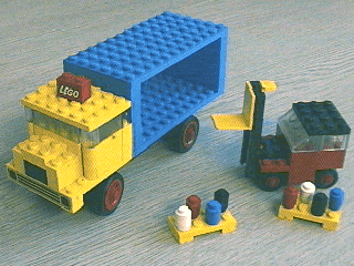 LEGO Lorry and Fork Lift Truck (381-1) set, 1973