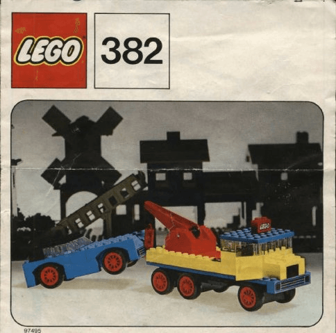 LEGO Breakdown Truck and Car (382-1) set, 1973