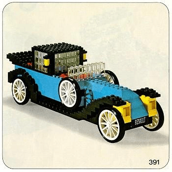 LEGO 1926 Renault (391-1) set, 1975