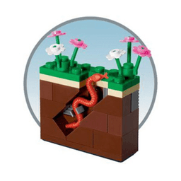 LEGO Monthly Mini Model Build Set - 2012 03 March, Garden and Earthworm polybag (40038-1) set