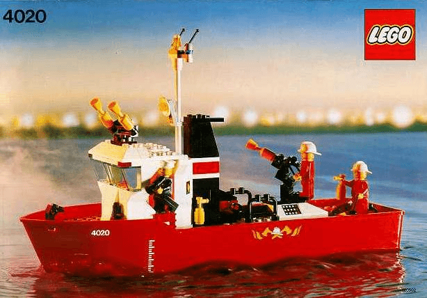 LEGO Fire Fighting Boat (4020-1) set, 1987