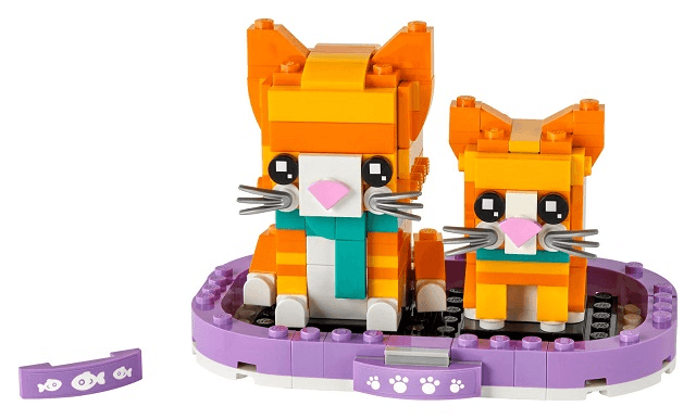 LEGO Ginger Tabby & Kitten (40480-1) set, 2021