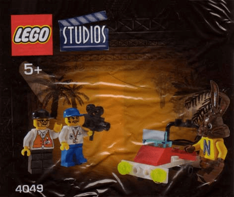 LEGO Quicky the Bunny, Director, Cameraman and Car - Nesquik Promotional polybag (4049-1) set, 2001