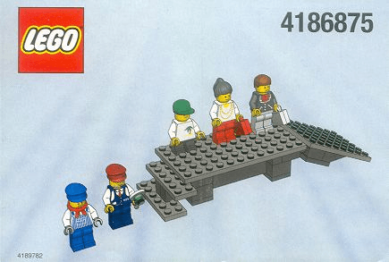 LEGO 9V Platform and Mini-figures (4186875-1) set, 2002