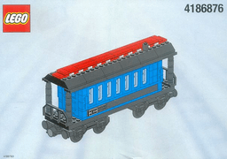 LEGO Passenger Wagon Blue (White Box) (4186876-1) set