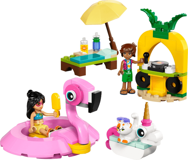 LEGO Unicorn & Flamingo Pool Party (42658-1) set, 2025